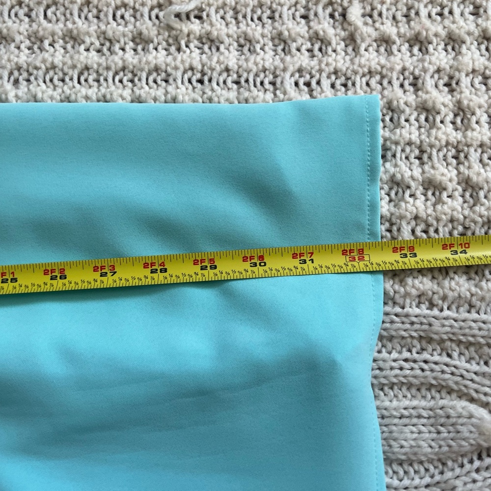TCEC One Shoulder Aqua Dress with Ruffle Detail - Picture 14 of 16